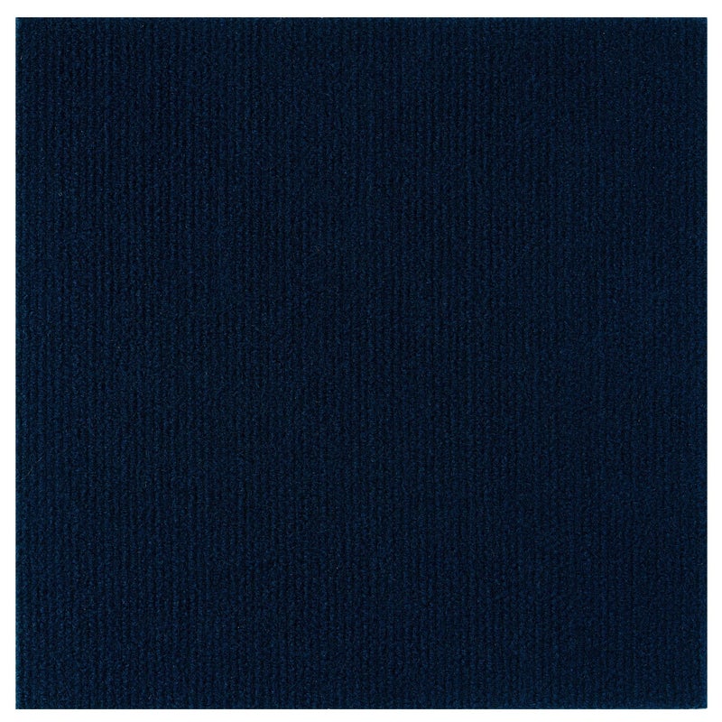 Achim Nexus Self Adhesive 12-Inch Carpet Floor Tiles, 12 Tiles - 12" x 12", Navy Blue - Peel & Stick, DIY Flooring for Kitchen, Dining Room, Bedrooms & Bathrooms by Achim Home Decor - Image 1